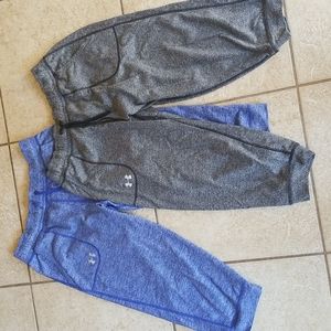 2 pairs under armour capris